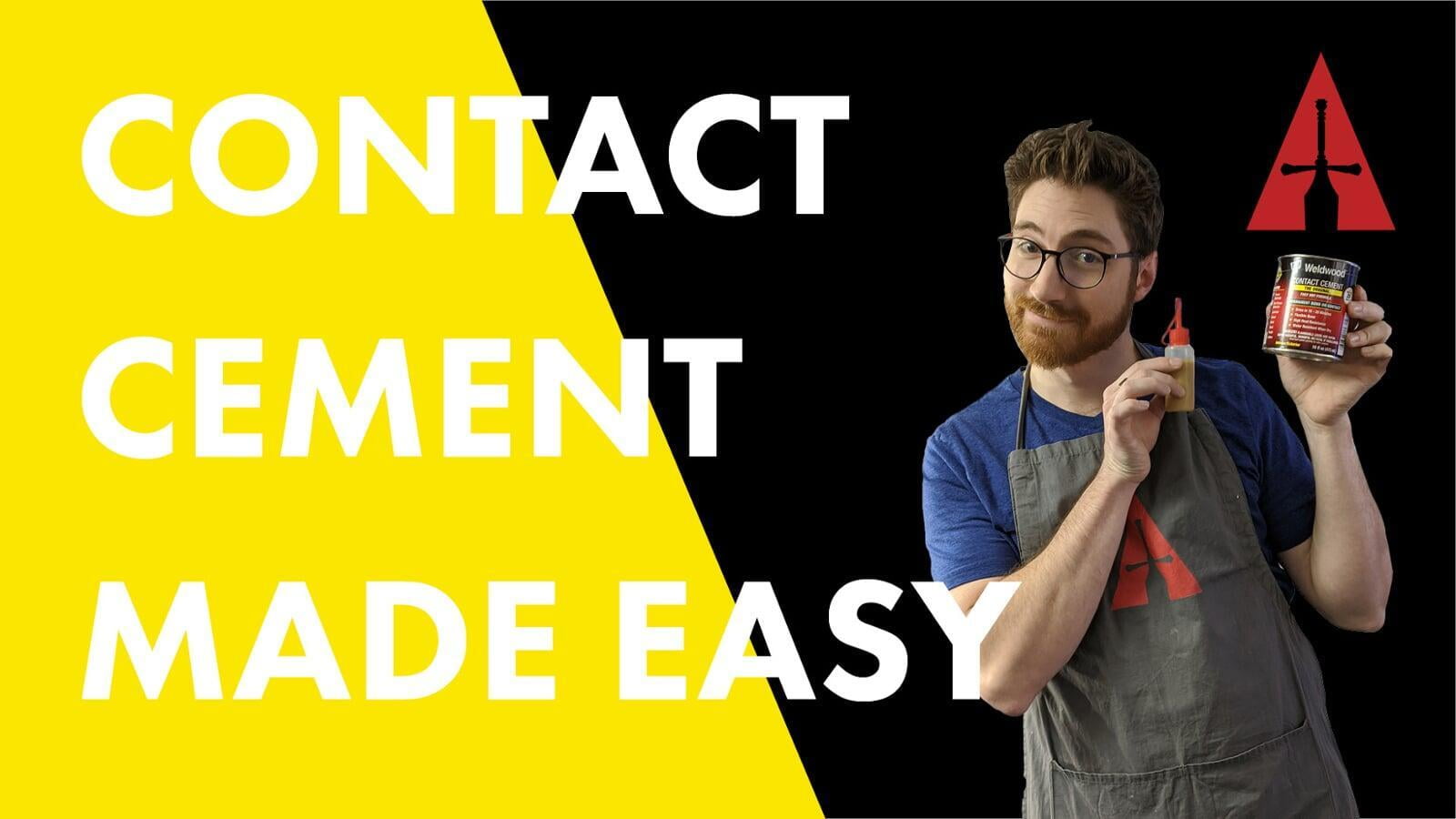 Applying contact cement made easy - Cosplay Quick Tip Clip